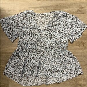 Staccato Blue Floral Blouse